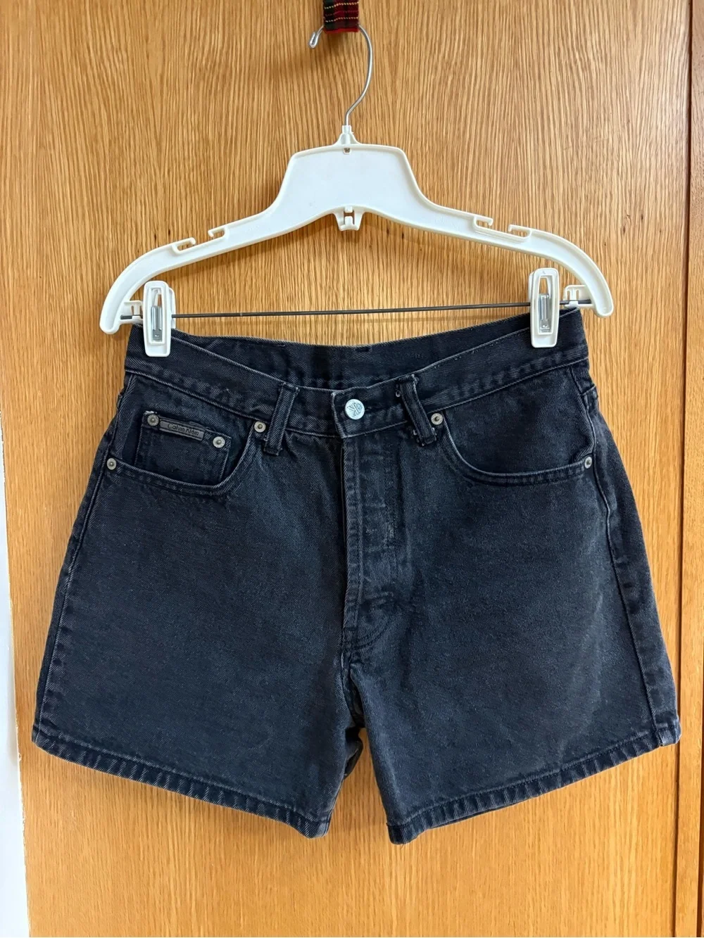 Calvin Klein Jeans Vintage Black Back-Pocket Denim Shorts